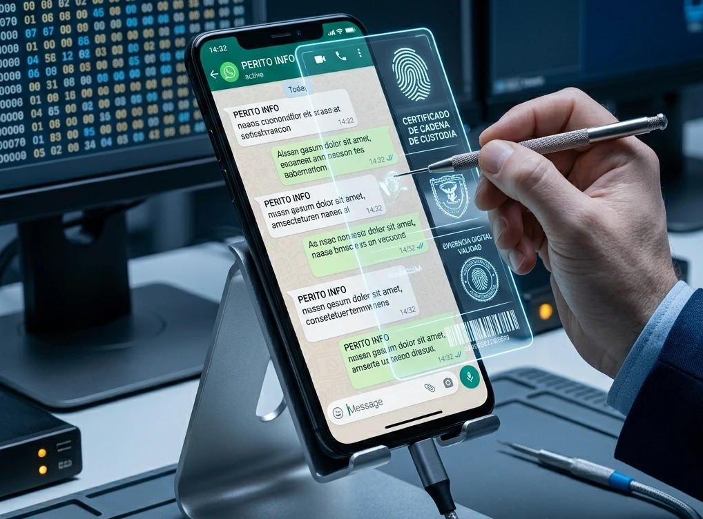 Peritaje de whatsapp