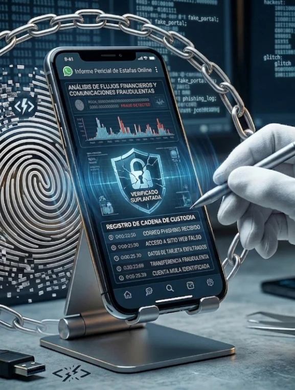 Peritaje de estafas online