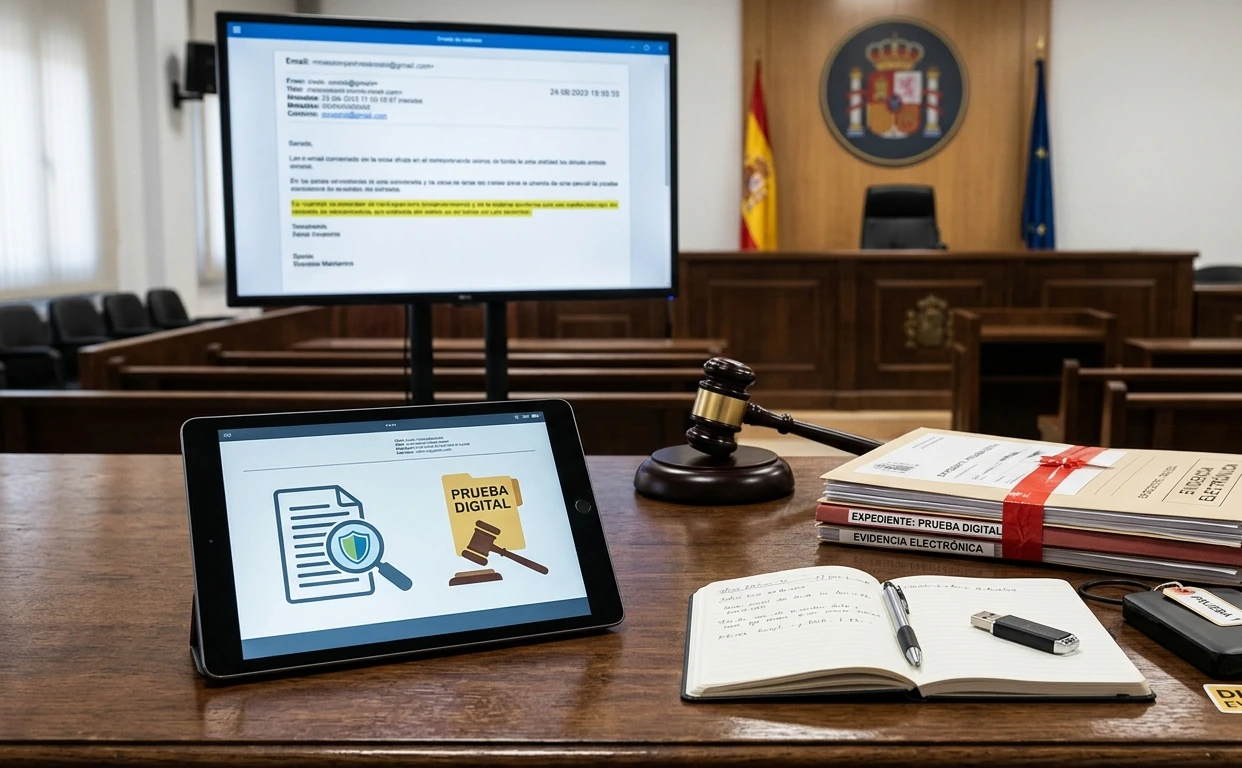 prueba digital en juicio