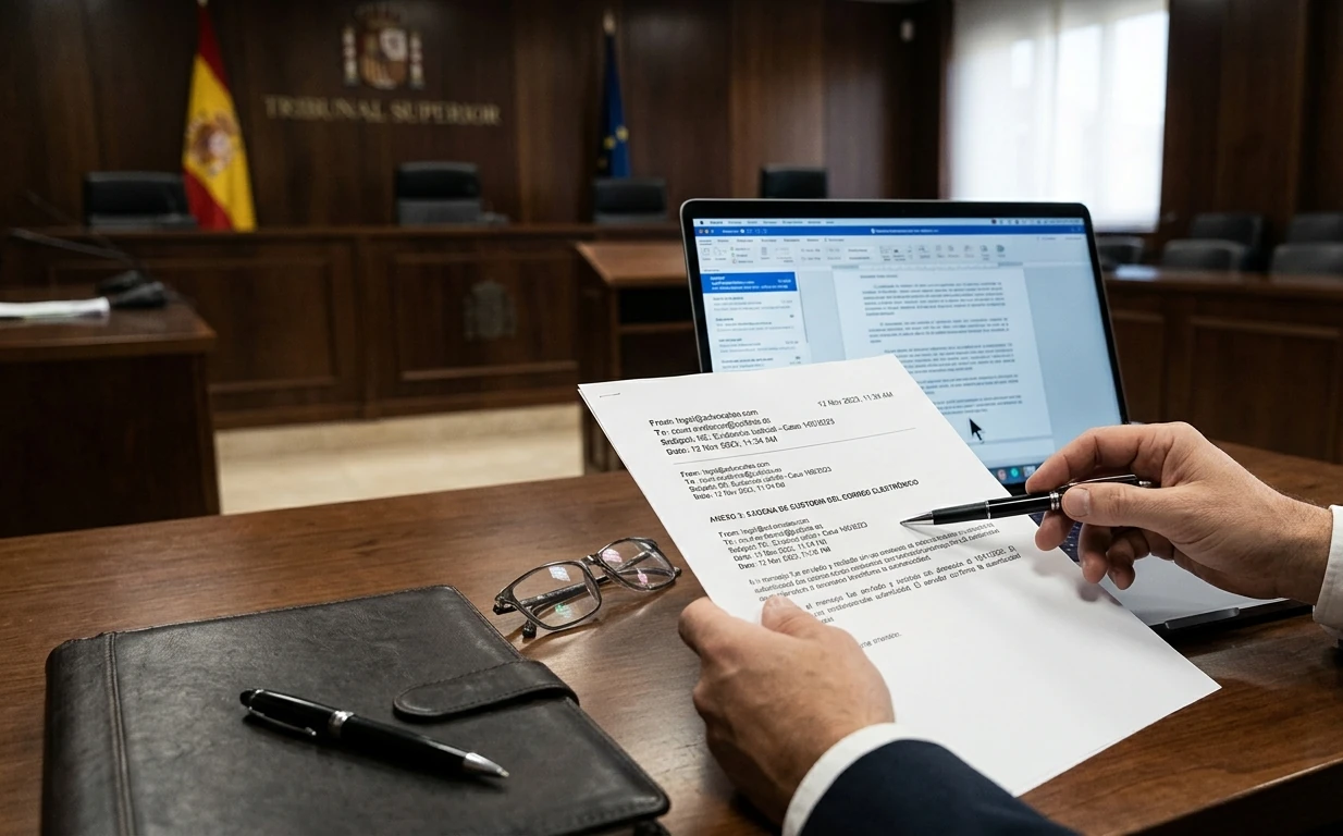 validez del email como prueba judicial