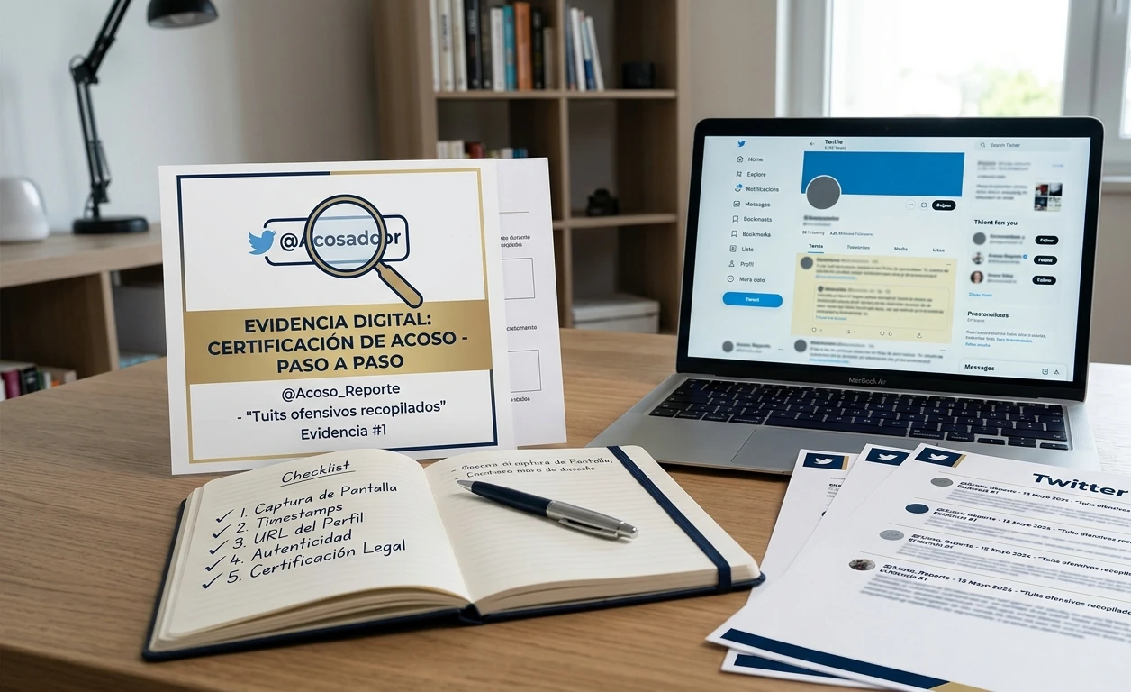 Certificar acoso en Twitter certificar acoso en Twitter