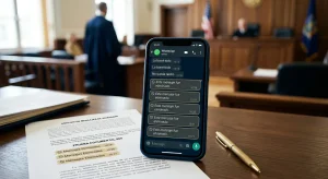 Mensajes de WhatsApp borrados como prueba en un juicio